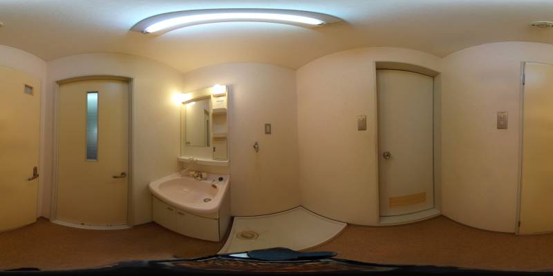 パノラマ画像洗面所