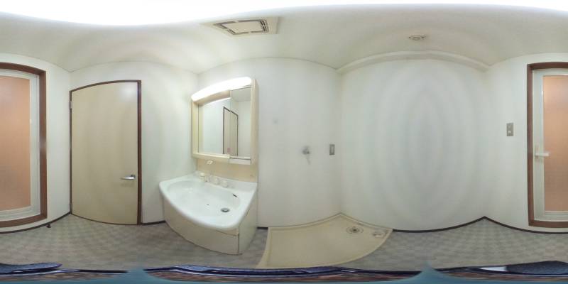 パノラマ画像洗面所