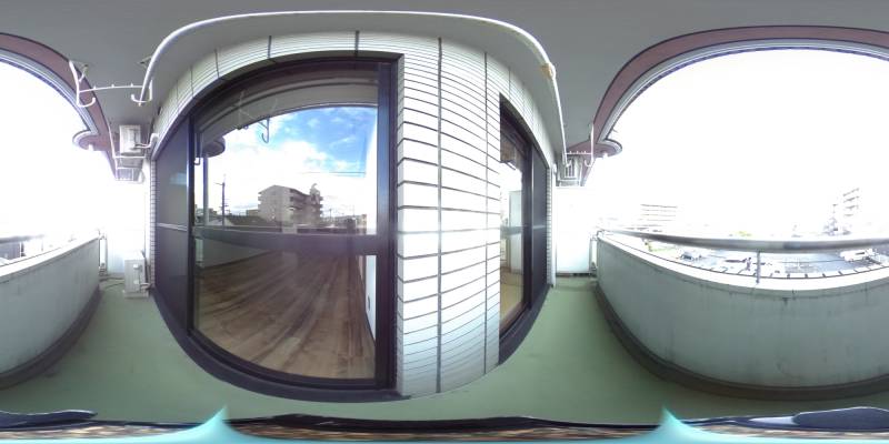 パノラマ画像バルコニー