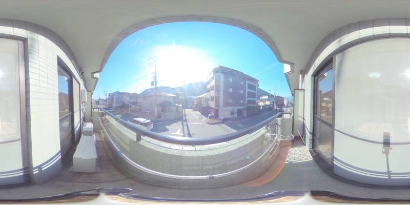 パノラマ画像バルコニー