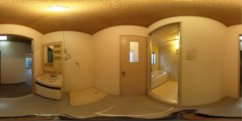 パノラマ画像洗面所