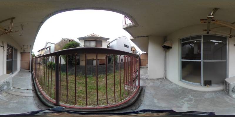 パノラマ画像バルコニー