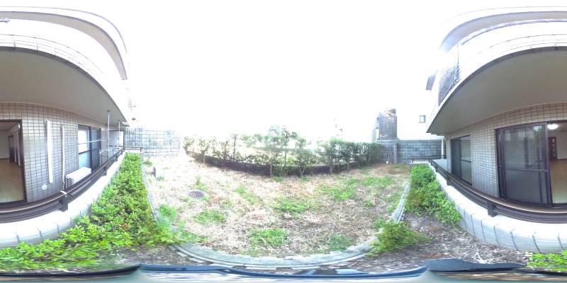 パノラマ画像庭