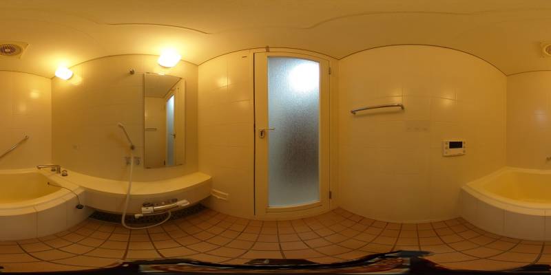 パノラマ画像バスルーム