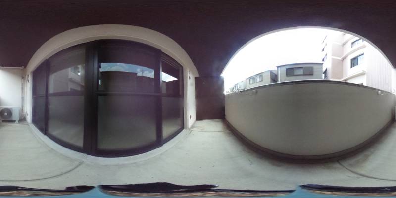 パノラマ画像バルコニー