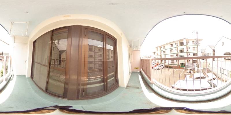 パノラマ画像バルコニー