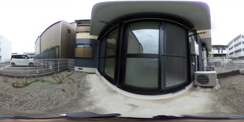 パノラマ画像バルコニー