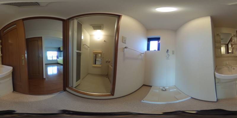 パノラマ画像洗面所