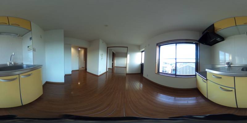 パノラマ画像キッチン