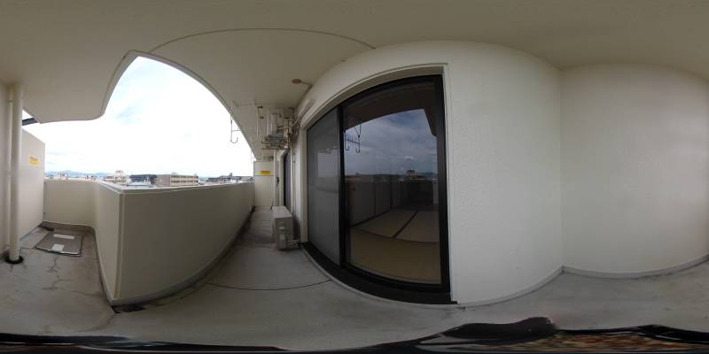パノラマ画像バルコニー