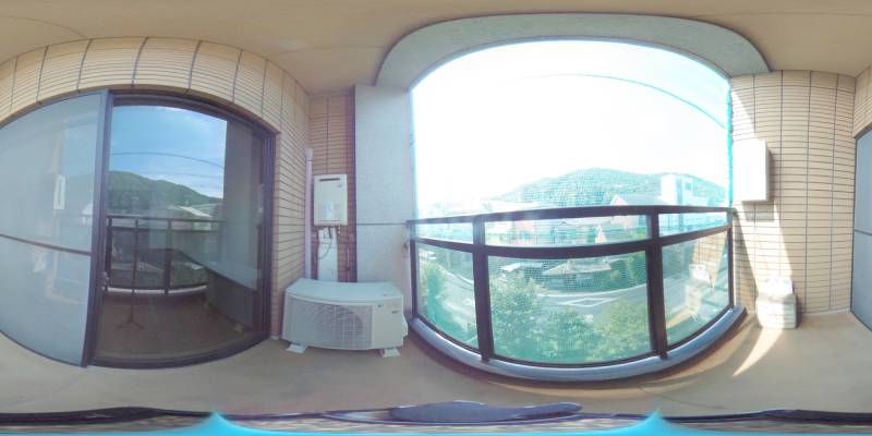 パノラマ画像バルコニー