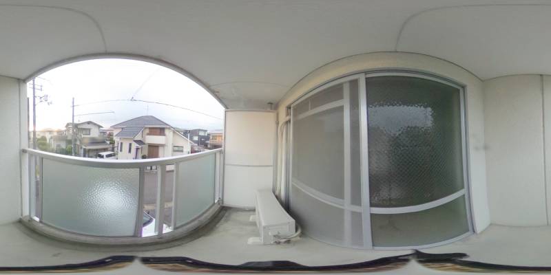 パノラマ画像バルコニー