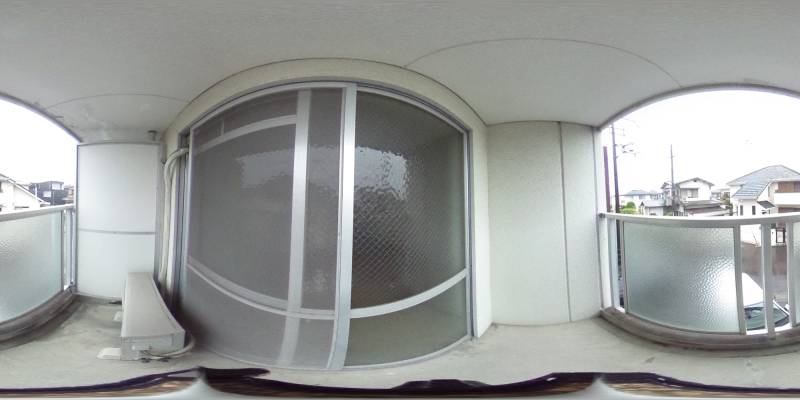 パノラマ画像バルコニー