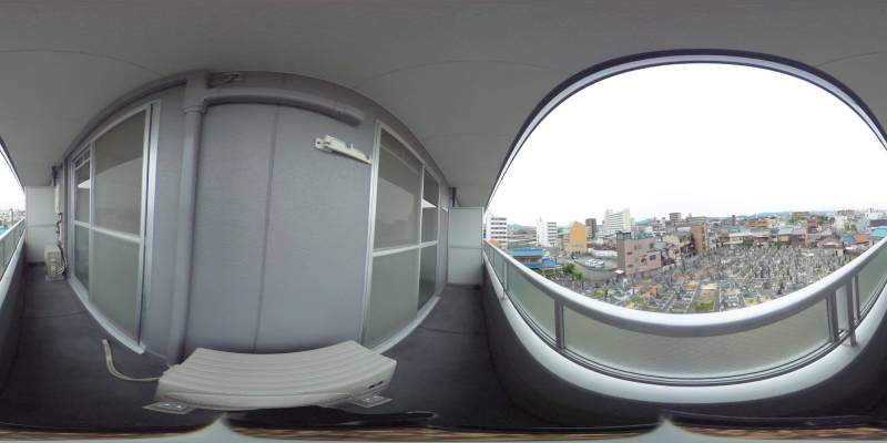 パノラマ画像バルコニー