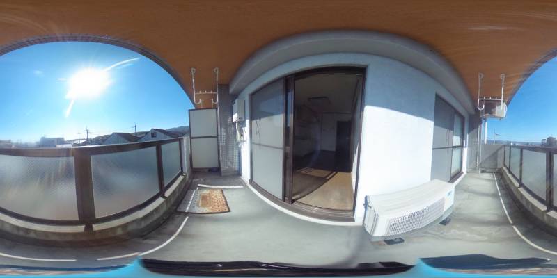 パノラマ画像バルコニー