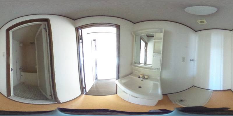 パノラマ画像洗面所