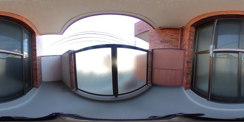 パノラマ画像バルコニー