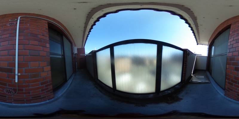 パノラマ画像バルコニー