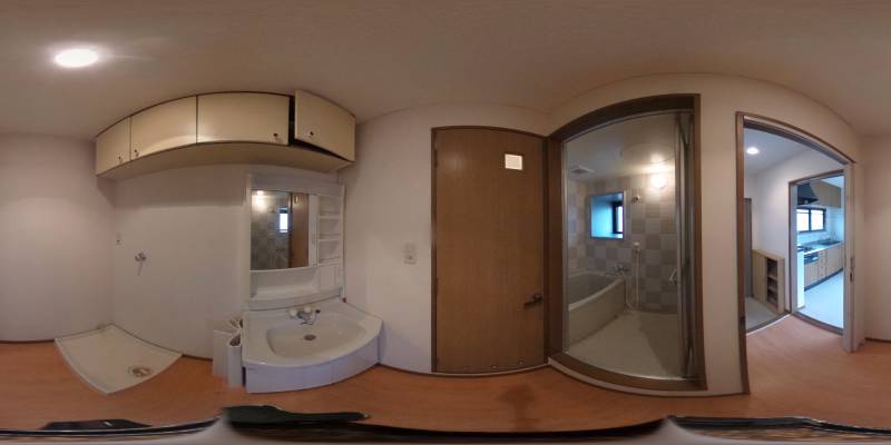 パノラマ画像バスルーム