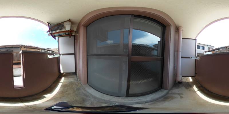 パノラマ画像バルコニー