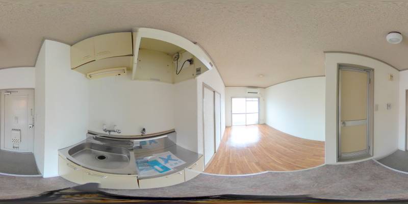 パノラマ画像キッチン