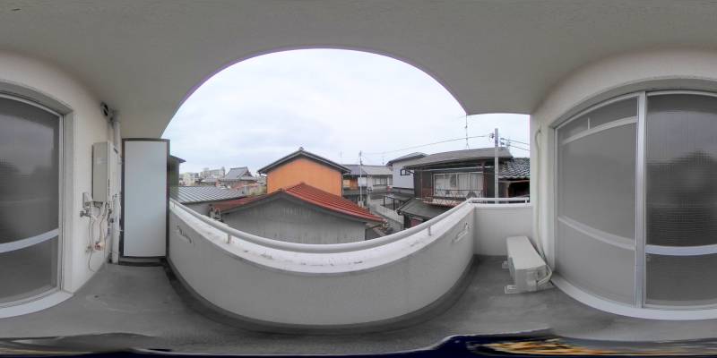 パノラマ画像バルコニー