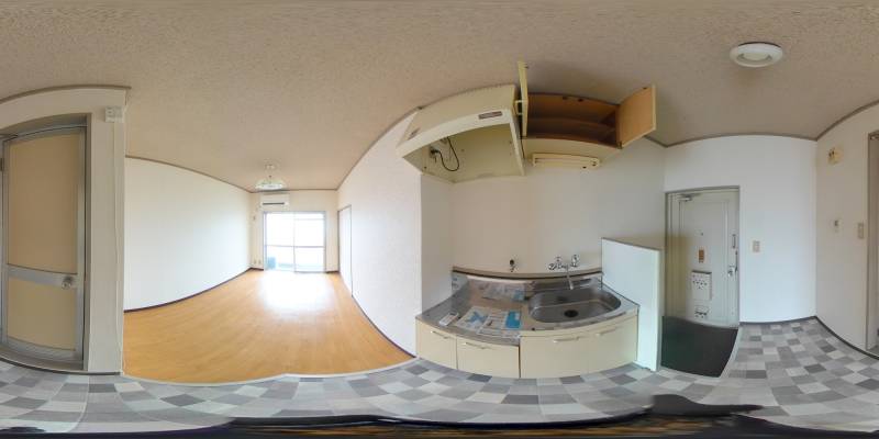 パノラマ画像キッチン