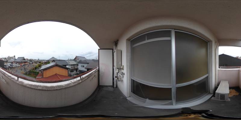 パノラマ画像バルコニー