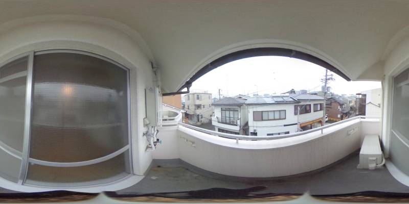 パノラマ画像バルコニー