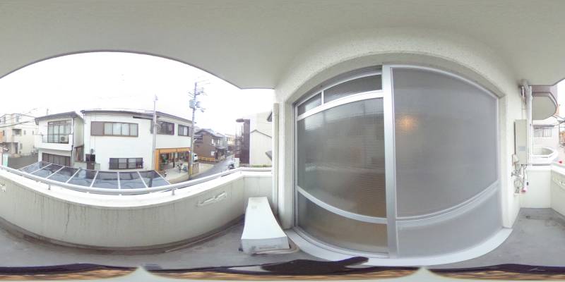 パノラマ画像バルコニー