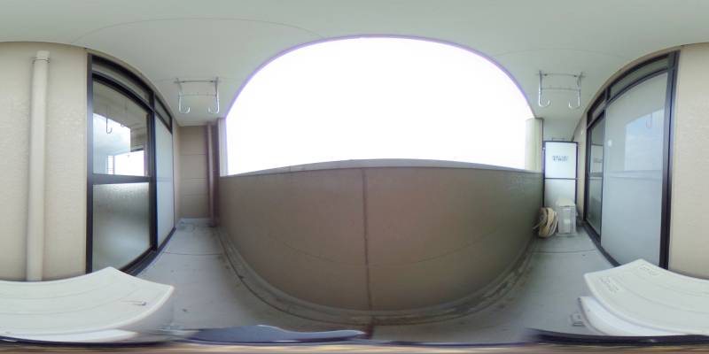 パノラマ画像バルコニー