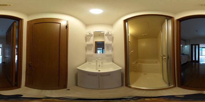 パノラマ画像洗面所