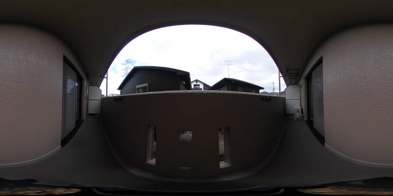 パノラマ画像バルコニー