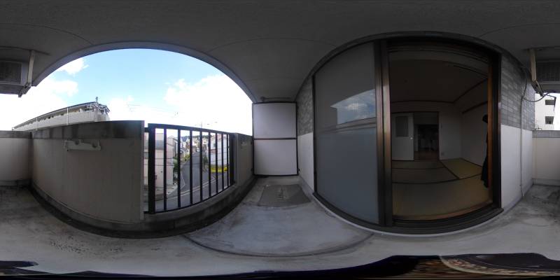 パノラマ画像バルコニー