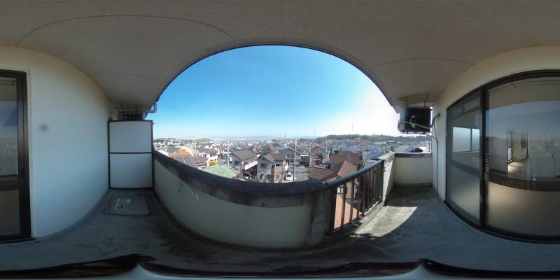 パノラマ画像バルコニー