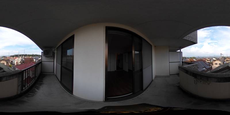 パノラマ画像バルコニー