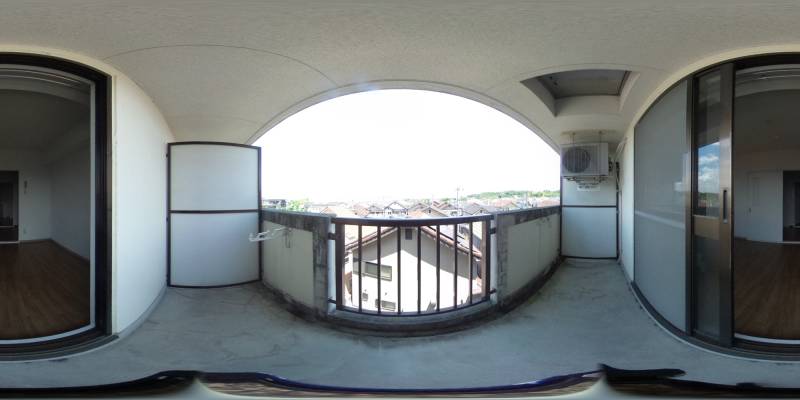 パノラマ画像バルコニー