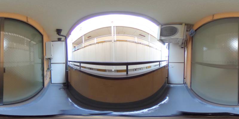 パノラマ画像バルコニー