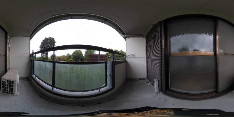 パノラマ画像バルコニー