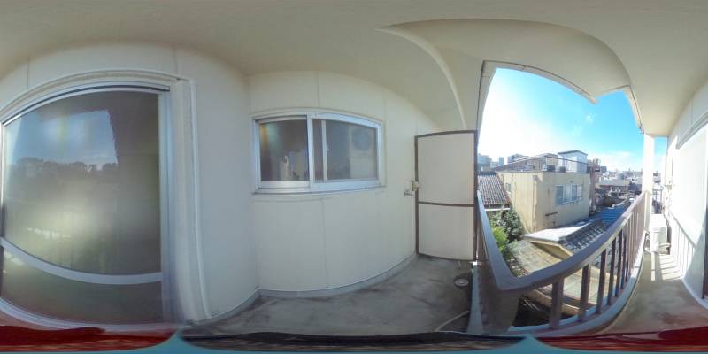 パノラマ画像バルコニー