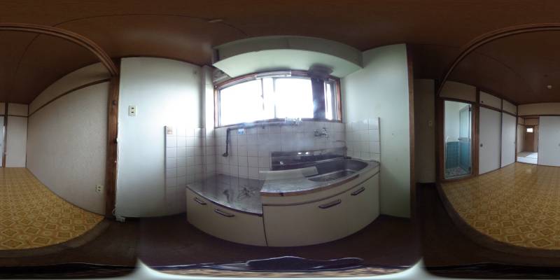 パノラマ画像キッチン