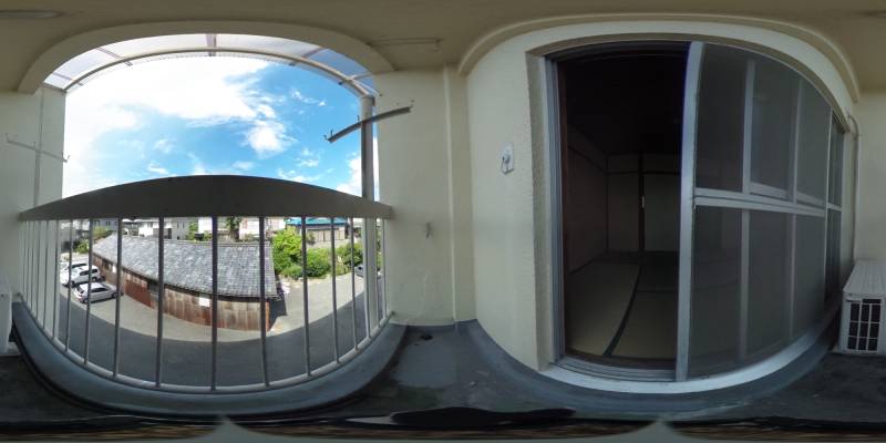 パノラマ画像バルコニー