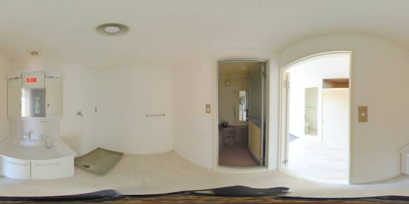 パノラマ画像洗面所