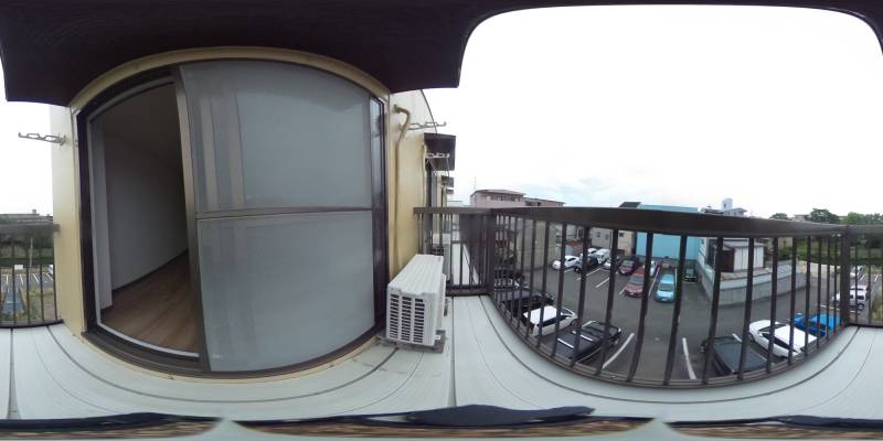 パノラマ画像バルコニー