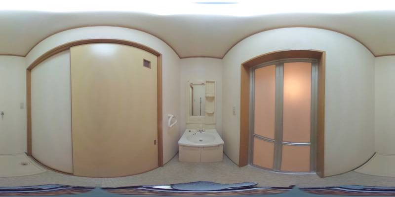 パノラマ画像洗面所