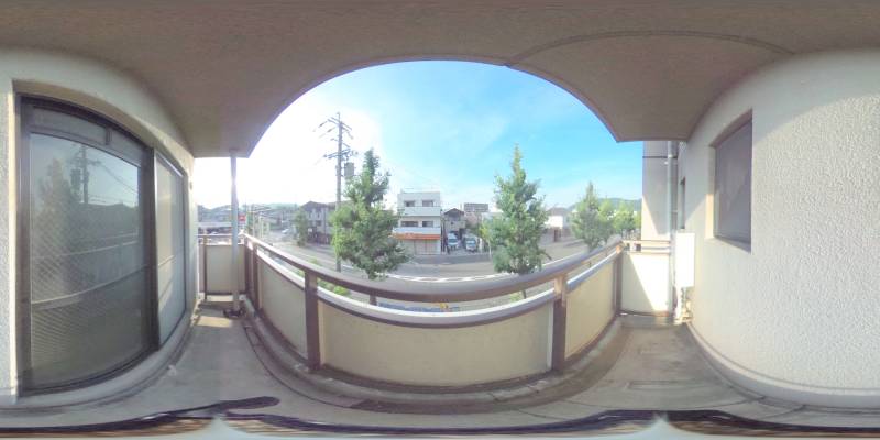 パノラマ画像バルコニー