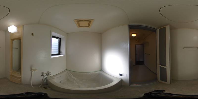 パノラマ画像バスルーム