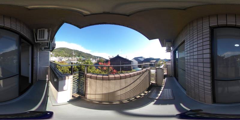 パノラマ画像バルコニー