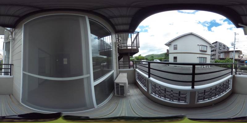パノラマ画像バルコニー