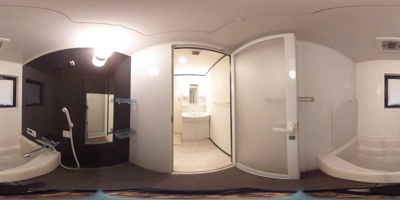 パノラマ画像バスルーム